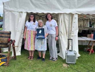 Handicrafts Anna Cooper Plate winner Wendy Hart