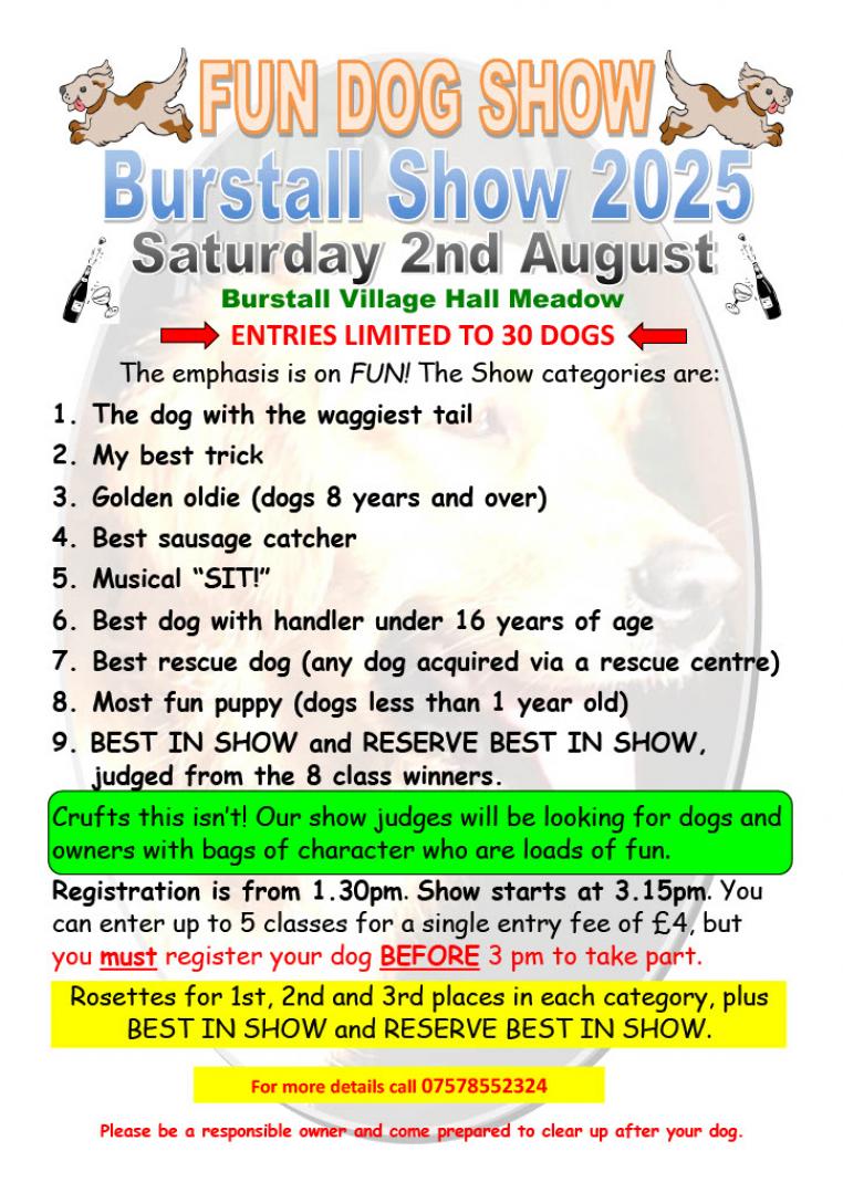 Dog show poster 2025