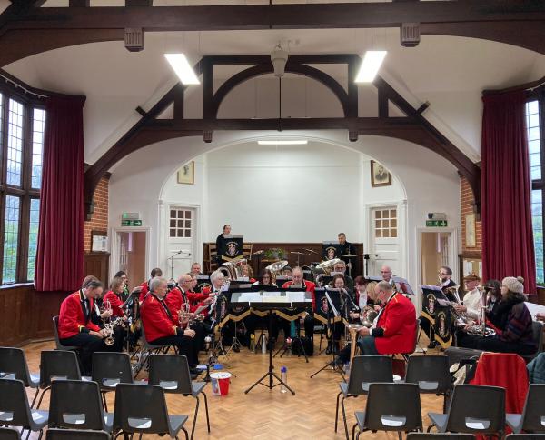 Woodbridge Brass Band performing